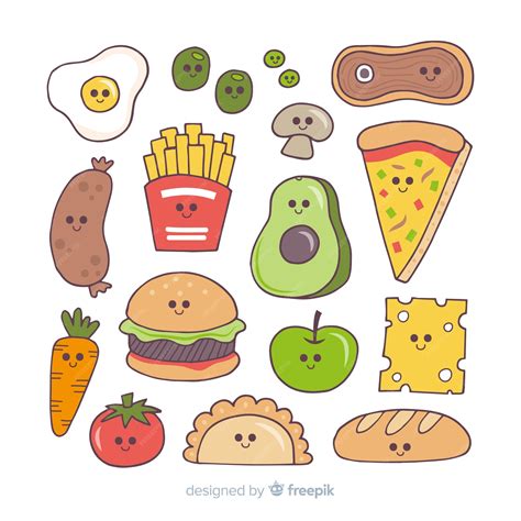 dibujos de comida kawaii|dibujos kawaii faciles y bonitos.